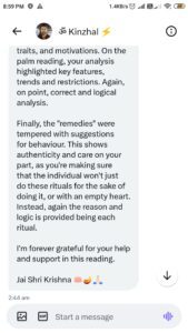 Vedic astrology Jyotish Jyotisha Palmistry Sanatan dharma Review Testimonial Feedback Review