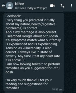 Vedic astrology Jyotish Jyotisha Palmistry Sanatan dharma Review Testimonial Feedback Review