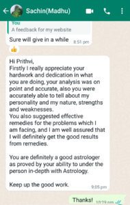 Vedic astrology Jyotish Jyotisha Palmistry Sanatan dharma Review Testimonial Feedback Review